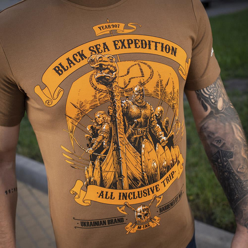 T-Shirts - M-Tac - Black Sea Expedition T-Shirt für Männer - Coyote Brown - 80025017