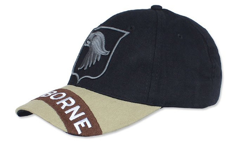 FOSTEX - Baseballmütze AIRBORNE - Schwarz/Khaki - 215162-271  - Caps & Feldmützen