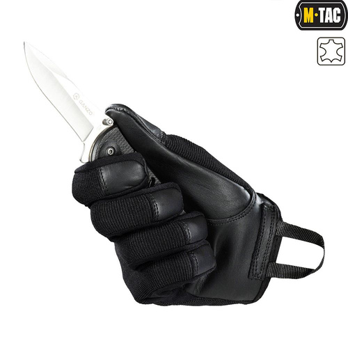 Taktisch Handschuhe - M-Tac - Taktische Handschuhe Police - Schwarz - 90215002
