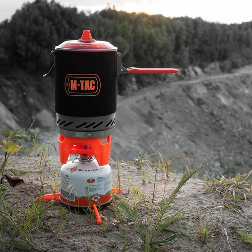 Kocher & Kochsets - M-Tac - Reise-Gasherd - Schwarz - MTC-DM-S2CS