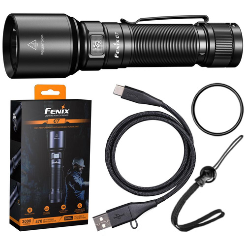 Fenix - Wiederaufladbare LED-Taschenlampe - 3000 Lumen - 5000 mAh - C7 - LED-Taschenlampen - Outdoor
