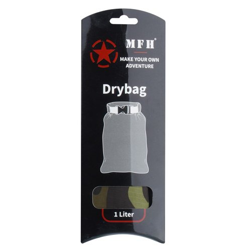 Schutz gegen Wasser - MFH - Packsack Drybag - 1 L - Rip-Stop - M95 CZ Camo - 30510J