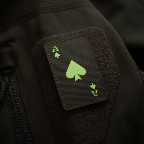 M-Tac - Militär-Patch Ace of Spades - Cordura 500D - Ranger Green / Fluoreszierend - 51109239 - Morale Patch - Verschiedenes
