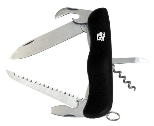 Mikov - Multifunktionstaschenmesser Praktik 110 mm - 6 Werkzeuge - Schwarz - 115-NH-6/AK BLK - Taschenmesser & Schweizermesser
