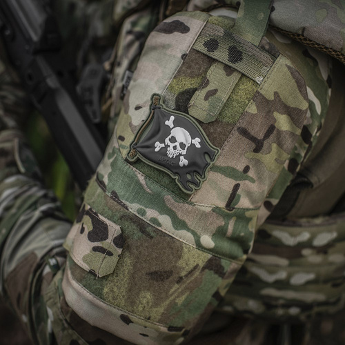 Verschiedenes - M-Tac - Jolly Roger Aufnäher - PVC - Olive Drab - 51116801 - 3D PVC Morale Patches
