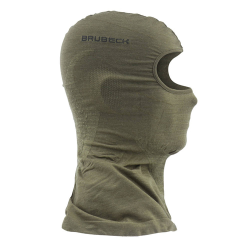 Thermoaktive Wäsche - Brubeck - Thermoactive Sturmhaube Ranger Wool - Khaki - KM1037U