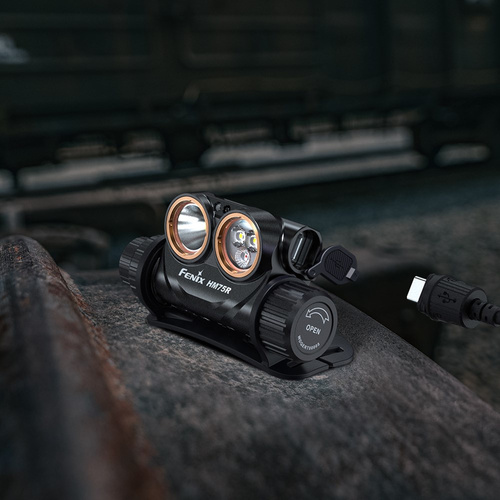 LED-Taschenlampen - Fenix - LED-Stirnlampe ohne Tablett - Schwarz/Gelb - HM75R SE