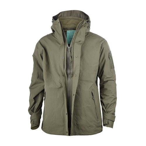Militärjacken - Mil-Tec - Wet Weather Jacket Gen. II Mit Fleecefutter - Woodland - 10616020