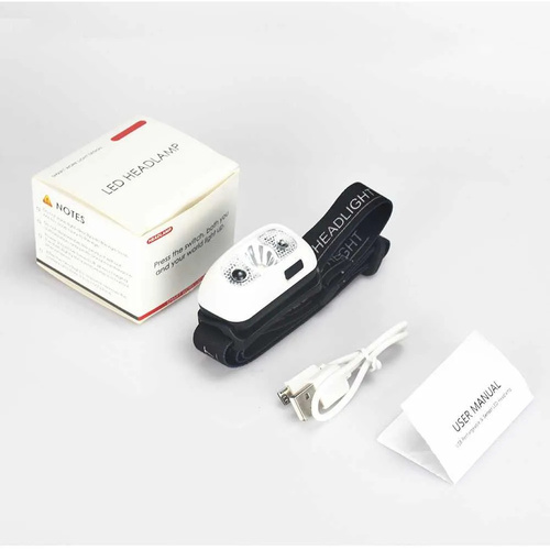 LED-Taschenlampen - Speras - B6 LED-Taschenlampe / Stirnlampe - 120 Lumen - micro USB - Schwarz - B6