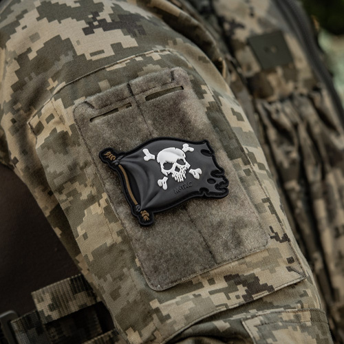 3D PVC Morale Patches - M-Tac - Jolly Roger Aufnäher - PVC - Schwarz - 51116802