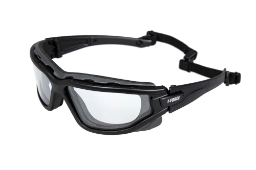 Pyramex - I-FORCE Clear Antifog Schutzbrille - Schwarz - PYR-41-027618 - 