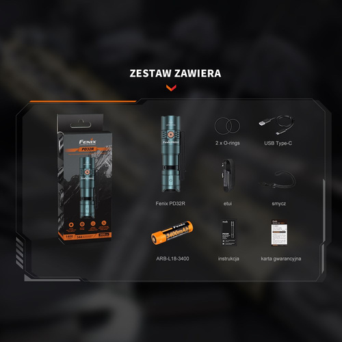 Fenix - PD25R Taktische LED-Taschenlampe mit 700 mAh Akku - 800 lm - Grün - PD25R sierra green - LED-Taschenlampen - Outdoor