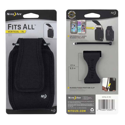 Nite Ize - Fits All™ Vertical Phone Case - XL - Schwartz - CCFXL-01-R3 - Verschiedenes