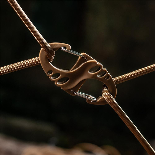 Outdoor - M-Tac - Doppelkarabiner S-Haken - Coyote - MTC-SHKCRBNR-COY - Kunststoffkarabiner