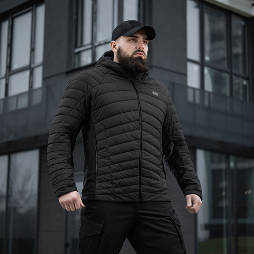 Winterjacken - M-Tac - Pufferjacke Jarl - Nylon - Primaloft - Schwarz - 20544002