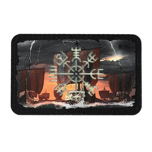M-Tac – Vegvisir/Drakkar Patch – Cordura 500D – Fluoreszierend – Schwarz/GID – 51292299 - Andere