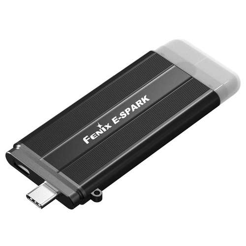 Fenix - LED-Taschenlampe mit Powerbank 800 mAh E-Spark - Schwarz - 039-525 - Akku-Taschenlampen - Outdoor