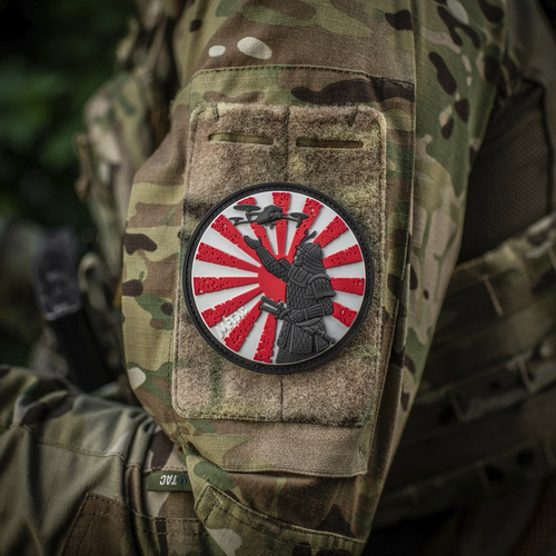 M-Tac – Aufnäher „Der Weg des Samurai“ – 3D PVC – Weiß/Rot – 51338302 - 3D PVC Morale Patches - Verschiedenes