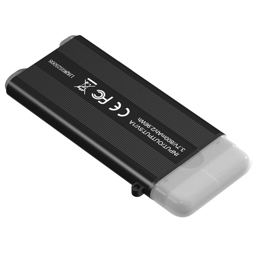 Outdoor - Fenix - LED-Taschenlampe mit Powerbank 800 mAh E-Spark - Schwarz - 039-525 - Akku-Taschenlampen